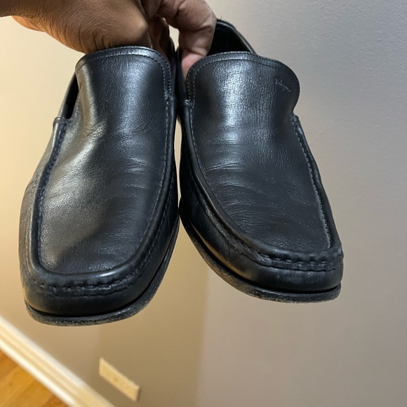 Salvatore Ferragamo Black Loafers Sz 9 EE - Picture 6 of 13